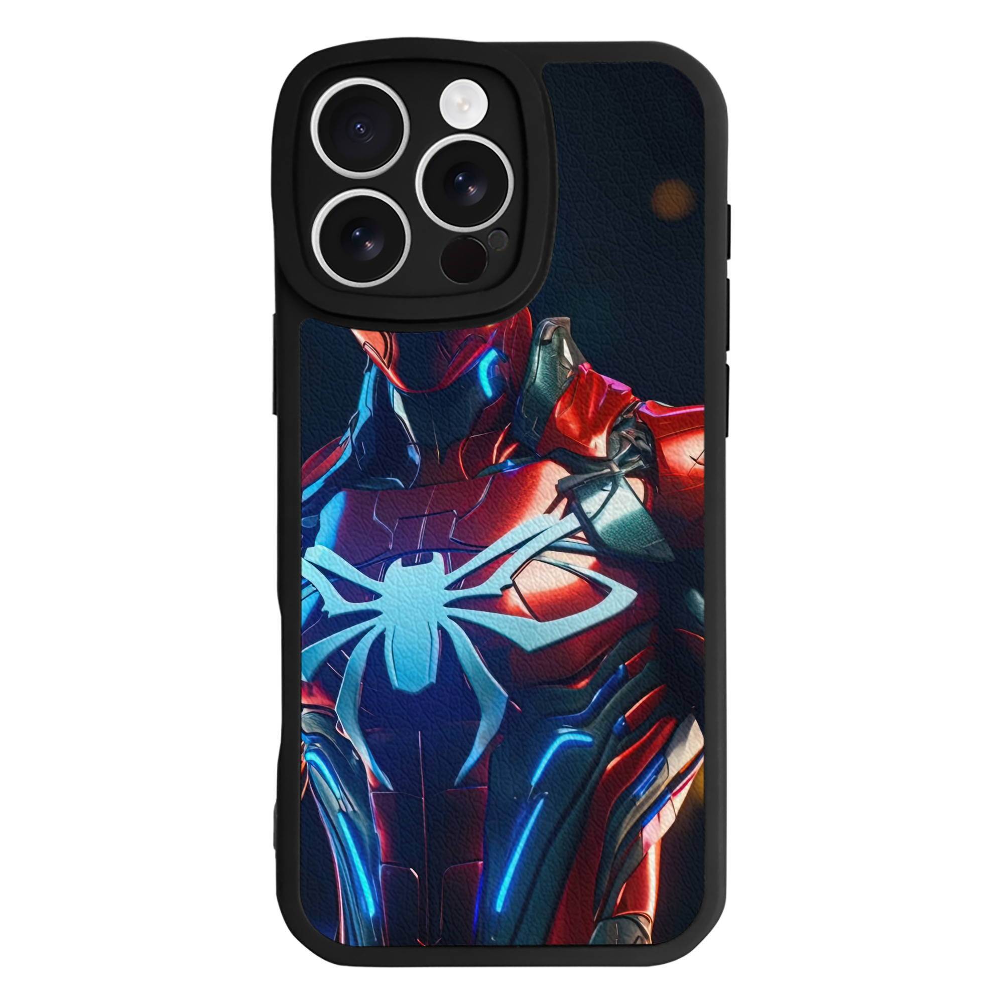 （画像用） Spider Man スパイダーマン 【iPhone 16シリーズ対応】シリコンスマホケース（レザー調） 材質：シリコン